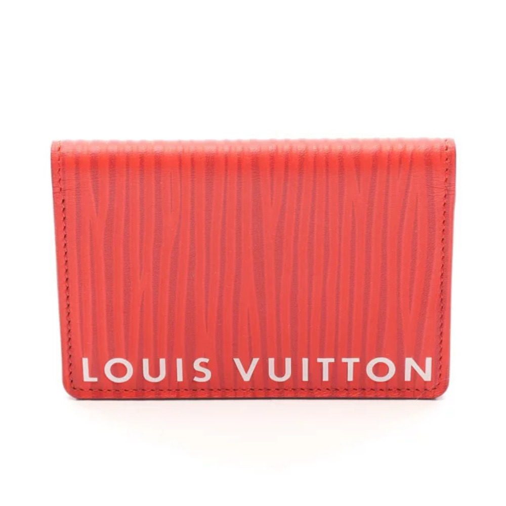 Louis Vuitton Organizer de Poche Card Case Wallet Leather Epi Red